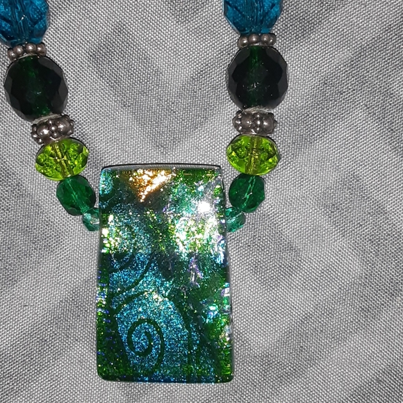 Acrylic Beaded Necklace 18inches - Picture 2 of 5